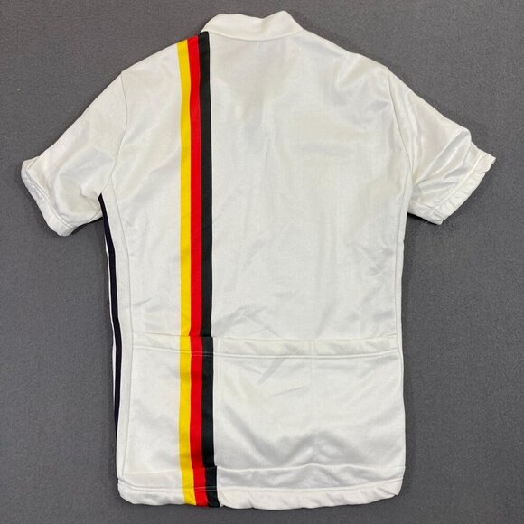 Vintage Descente Cycling Jersey Germany Size Small 1/4 Zip Pullover Striped - Picture 4 of 10